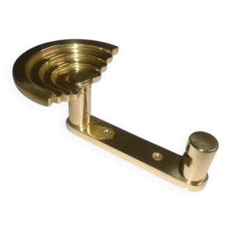 1 out of 10 pcs. Postmodern italian designer sottsass brass wall coat hooks