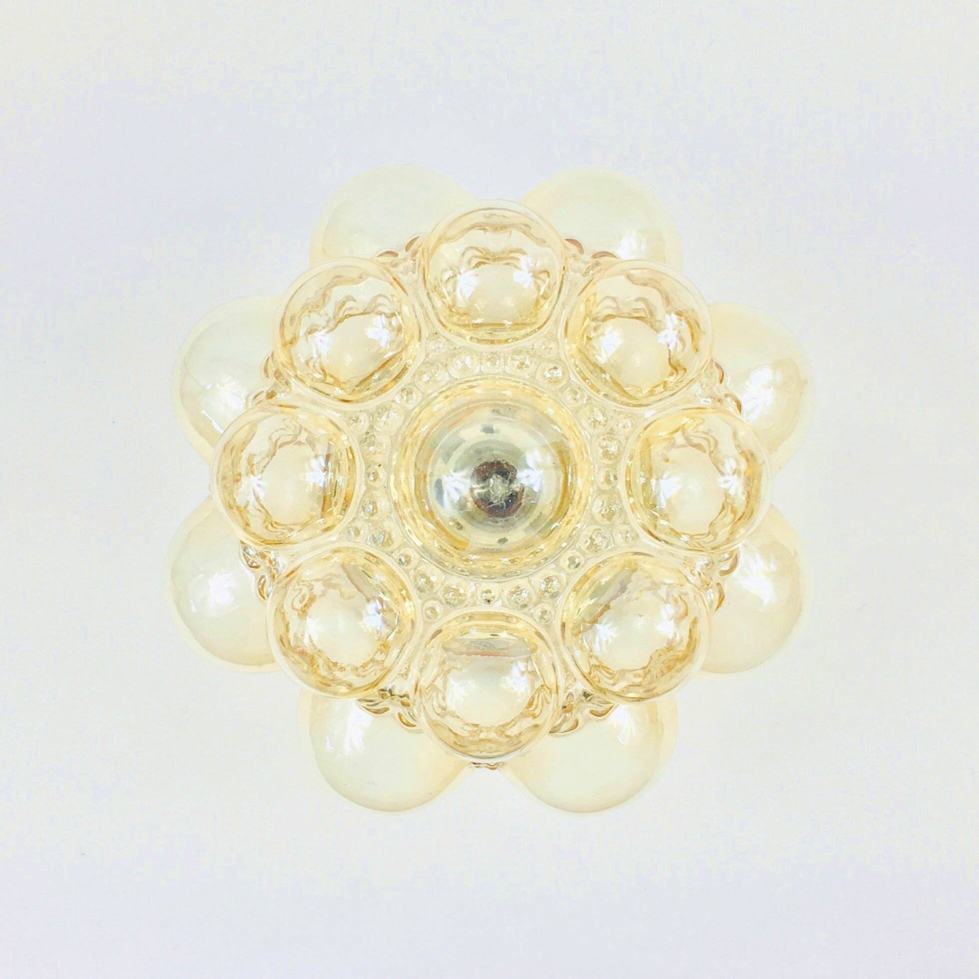 Mid-Century Bubble Glass Ceiling Light by Helena Tynell for Limburg, 1960s