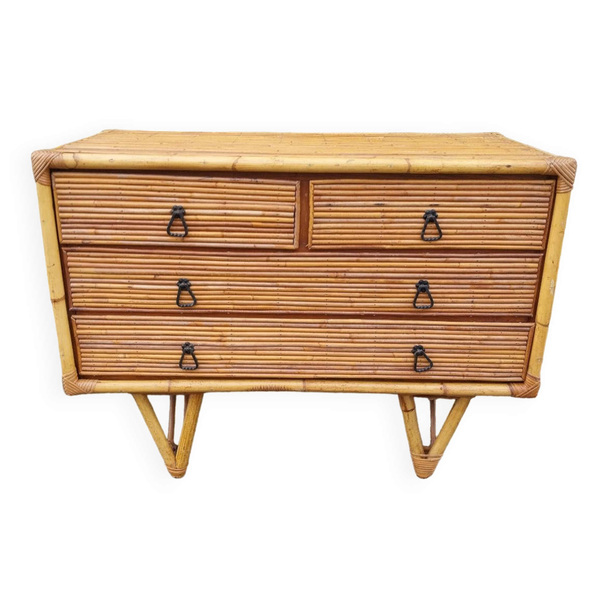 Bamboo chest of drawers