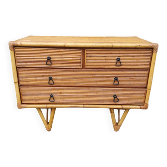 Bamboo chest of drawers