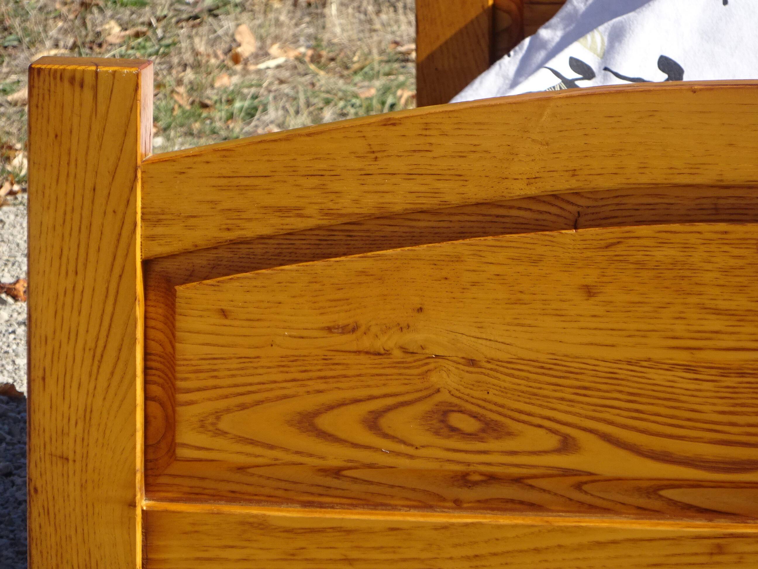 Solid oak bed, 1 place 90x190 cm