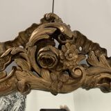 Louis XV mirror in carved gilded wood, late 18th century