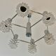 Vintage chrome and glass suspension