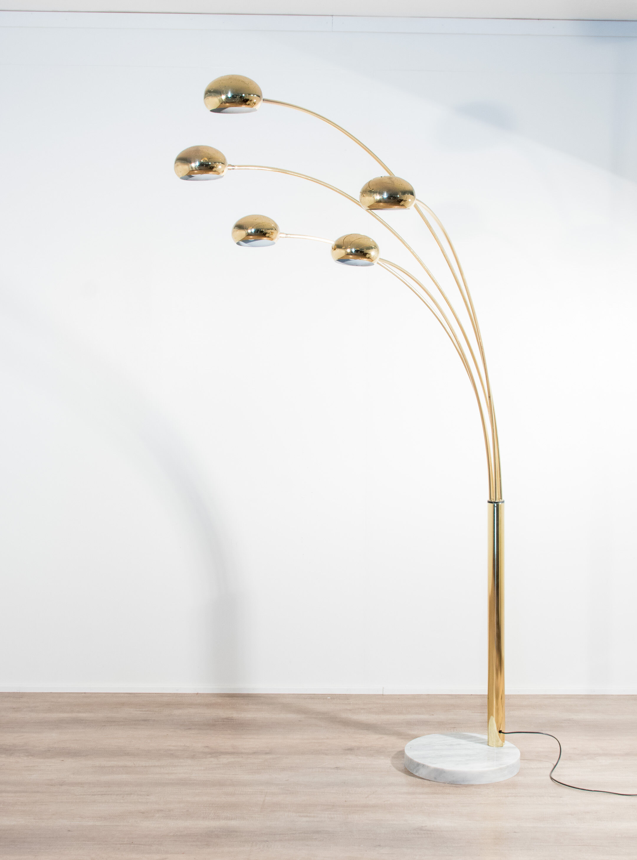 5 arm mid-century italian floor lamp