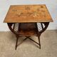 Table d’appoint / Lecture Style Esthétique Victorien, marqueterie 1880