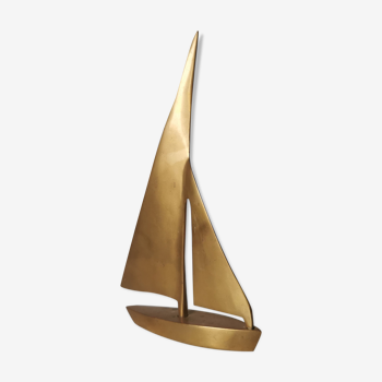 Brass sailboat