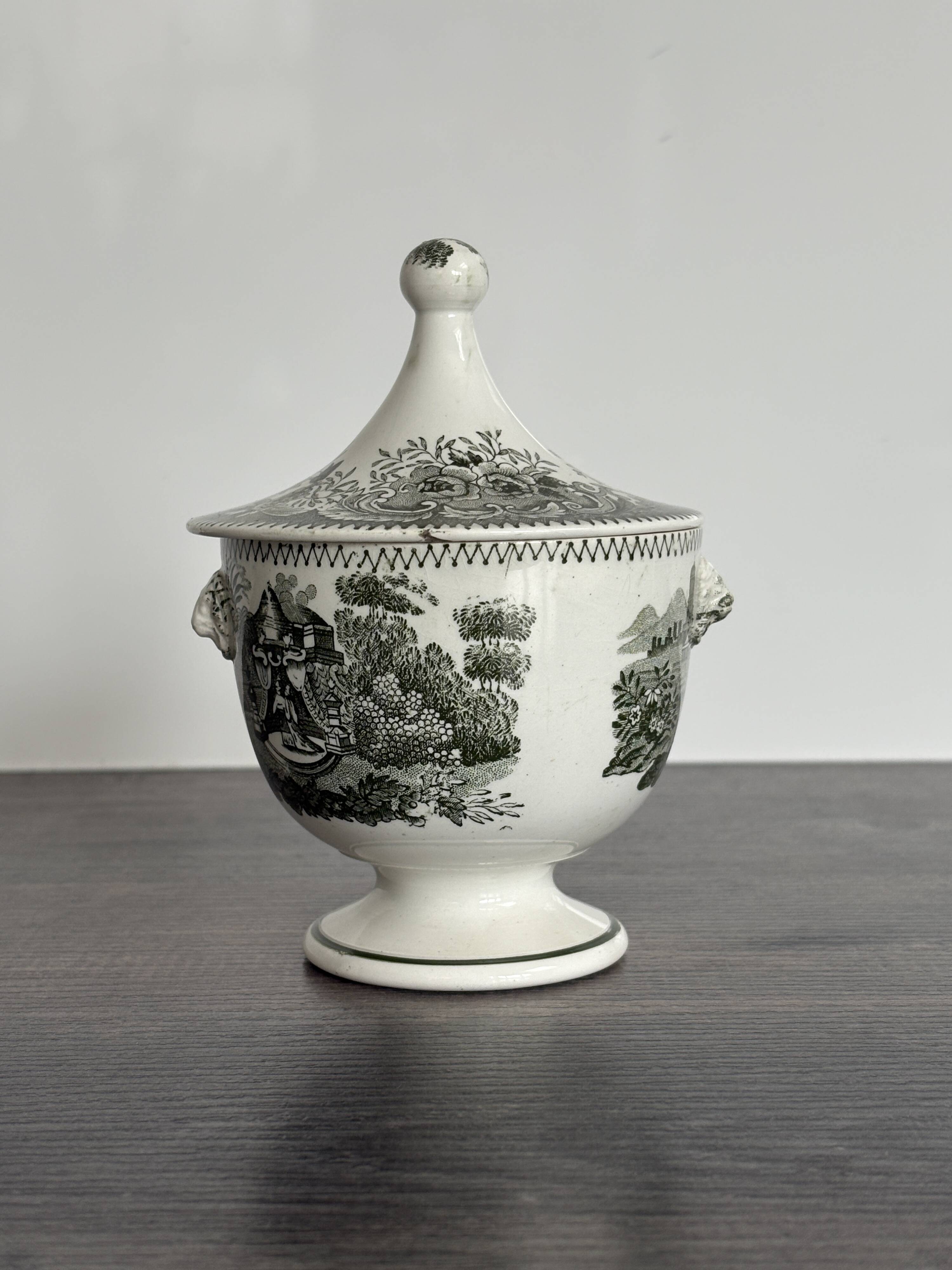 Old Sugar Bowl Jemmapes Faience (Cappellemans)