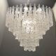 Lustre italien en verre de Murano