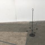Vintage Brutalist Metal Candle Holder