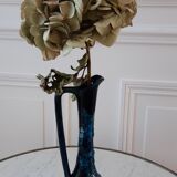 Fat Lava blue ceramic vase 60s