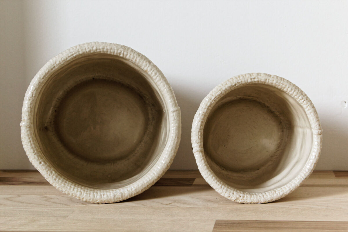 Pair of cache pots - Christian Dior