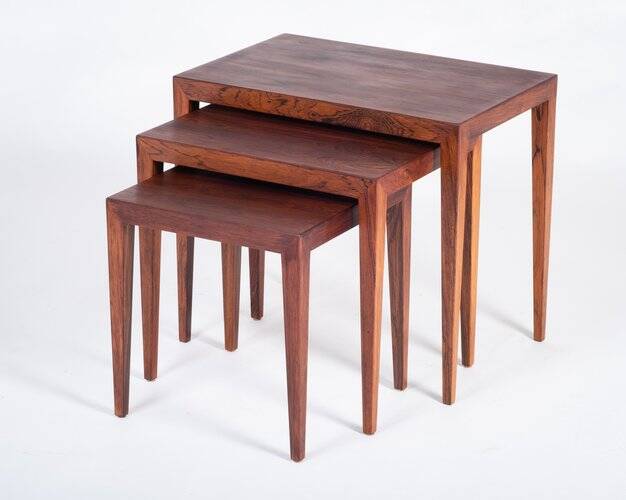 Nest Tables by Severin Hansen for Haslev Møbelsnedkeri, Denmark, 1960s, Set of 3