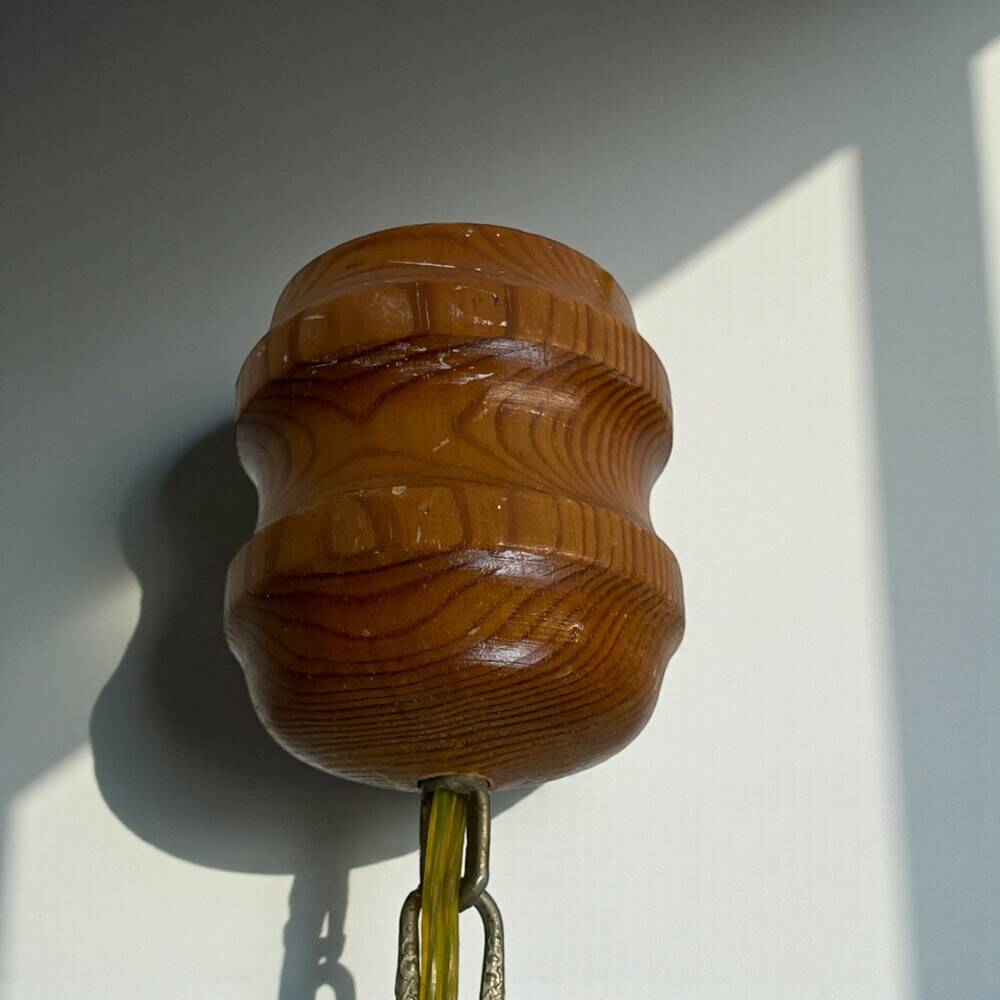 Rustic wooden chandelier