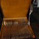12 forks and 12 spoons.old .silver metal