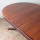 Round teak table with star base, 1960s, extendable.