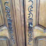 Small country cabinet, two doors two drawers. Old and functional!