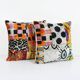 Set of 2 vintage ikat cushion covers 48x51 cm