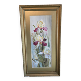 Oil on cardboard The Irises