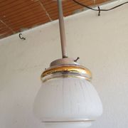 Suspension vintage en verre granité