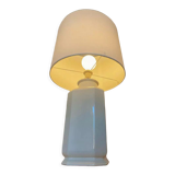 White lacquered ceramic table lamp, Italy 1970s