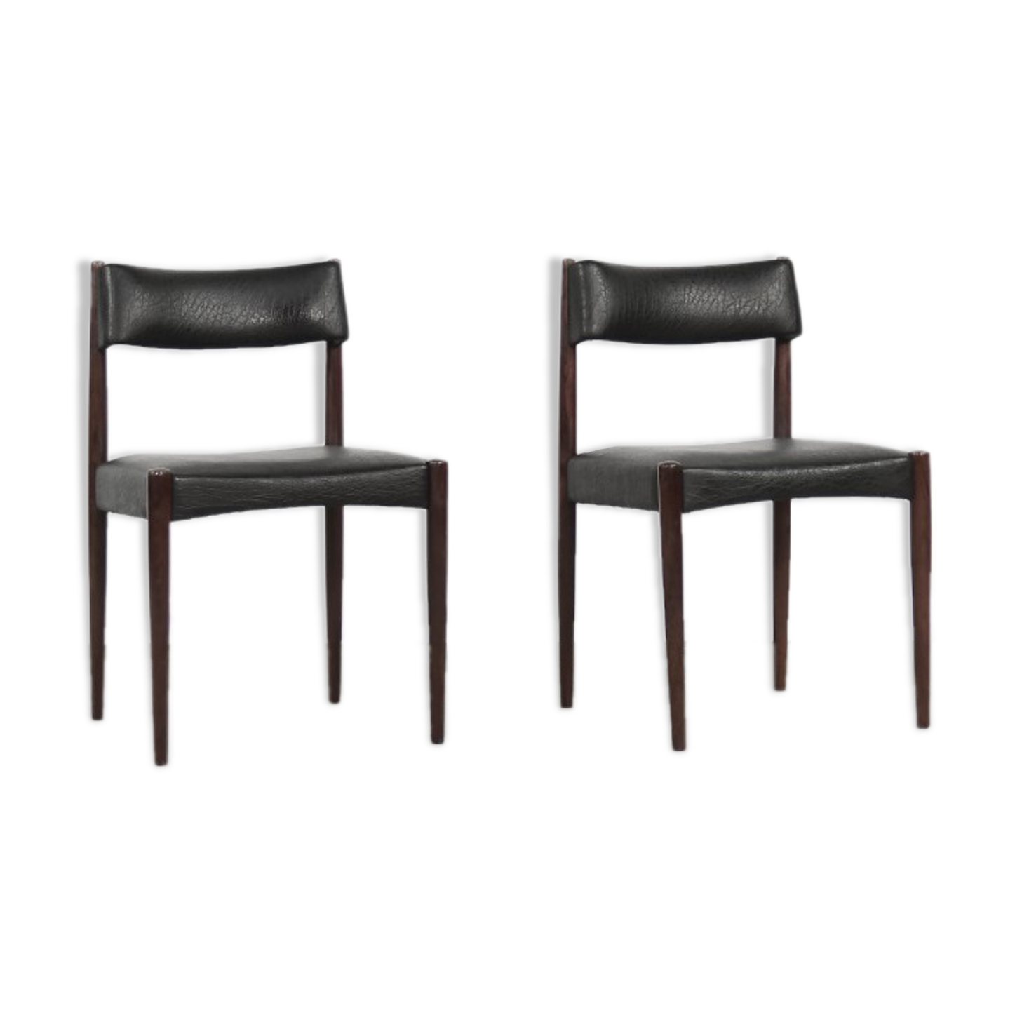 Vintage Mid-Century Modern Dutch Dinning Chair by Aksel Bender Madsen for Bovenkamp, 1960s, Set of 2