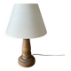 Small old turned wood lamp
