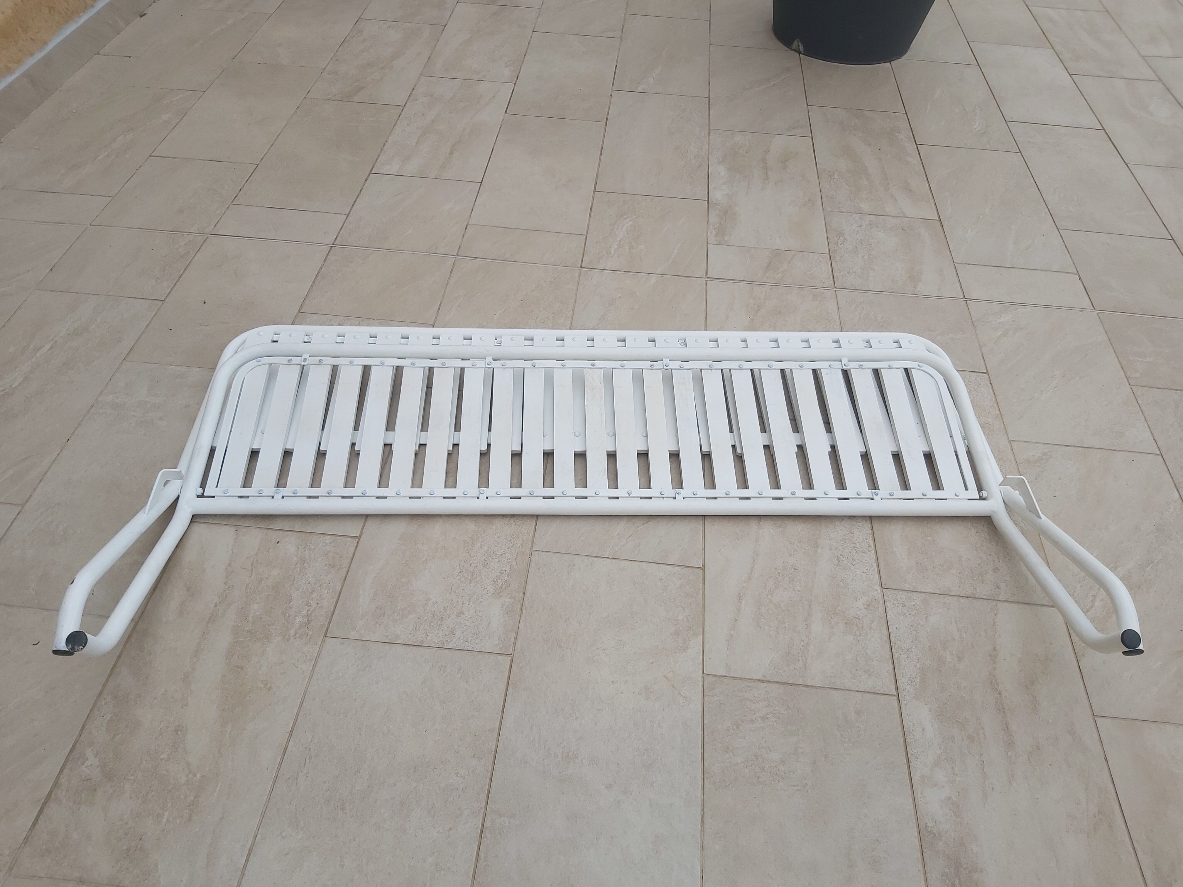 Pair of foldable 70s garden benches