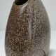 Flat enamelled stoneware vase 80s design