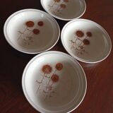 4 Sarreguemines “Chardons” soup plates