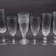 Lot de 6 flûtes à champagne dépareillées