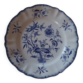 Dessert plate in sarregemines earthenware, Lancaster model