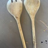 Wooden salad servers