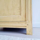 Yellow wooden Parisian sideboard