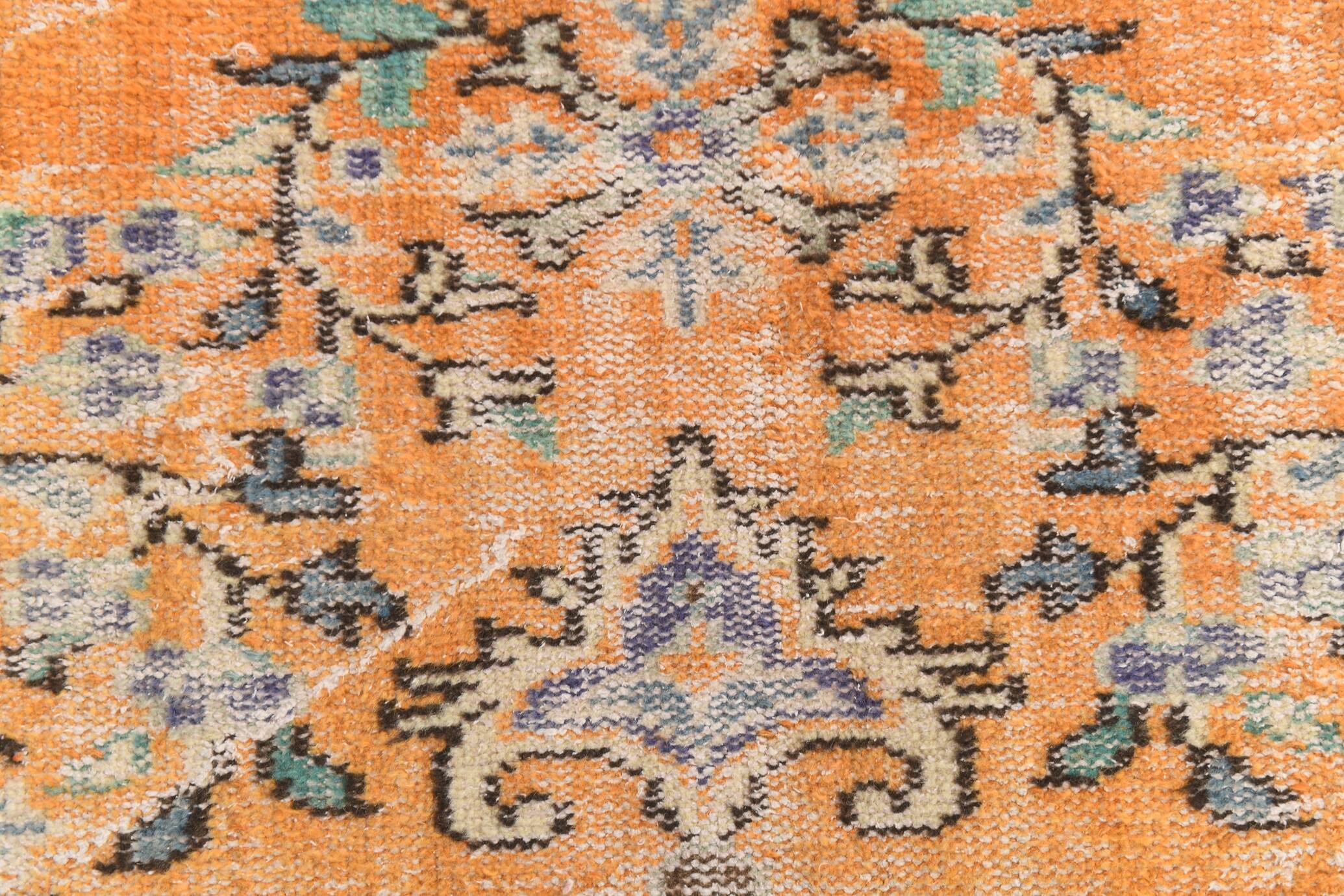 7x10 Vintage Geometric Style Traditional Orientel Carpet, 200x298 Cm