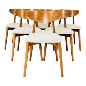 Ensemble de 6 chaises - tissu