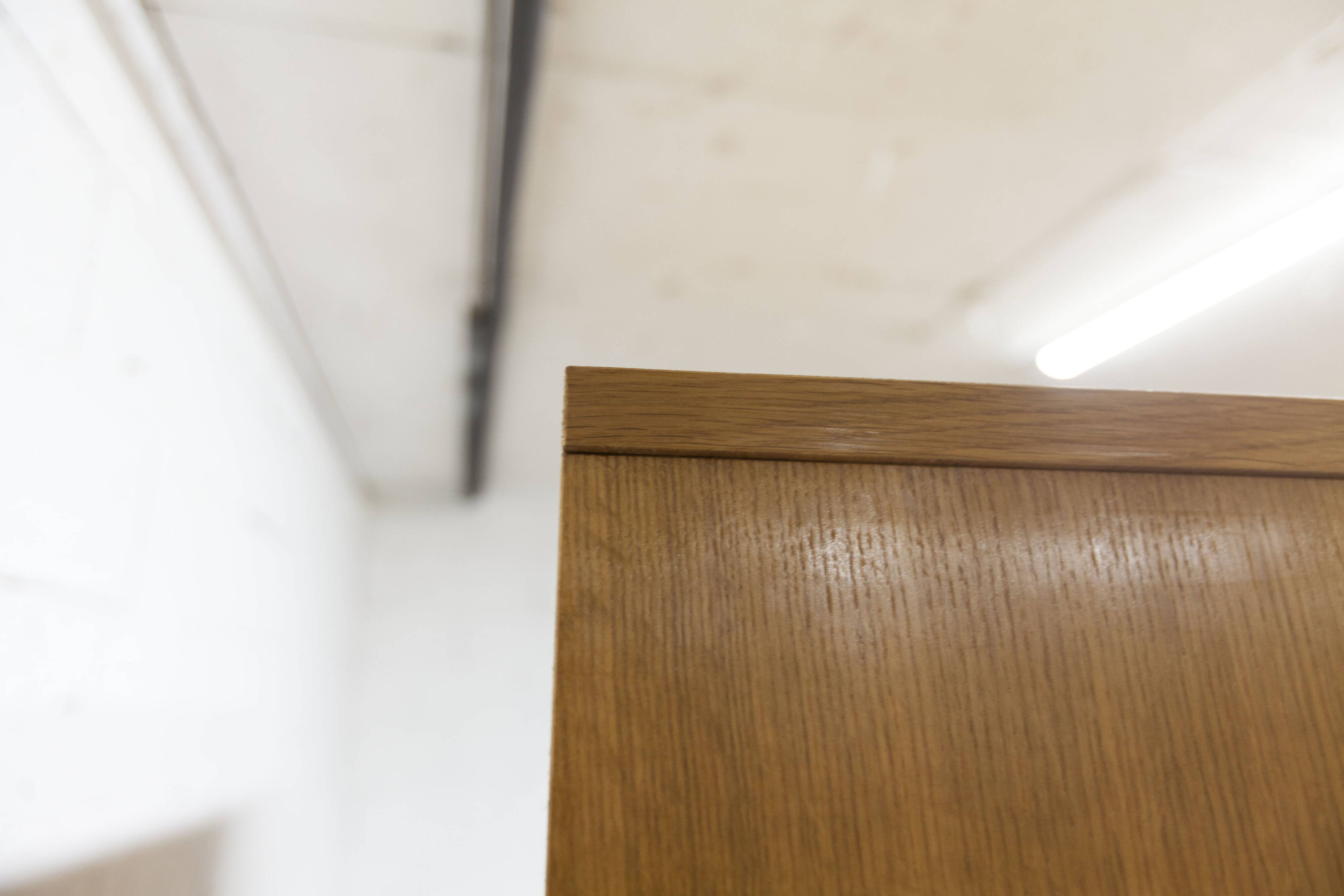 Scandinavian 3-door wardrobe in blond teak