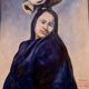Oil on canvas homage to mad leclercq: orientalist school around 1950