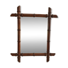 Miroir en bois imitation bambou