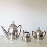 Coffee maker, milk pot and sugar bowl set