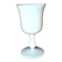 Antique footed glass in white opaline goblet chalice – Meisenthal craftsmanship?