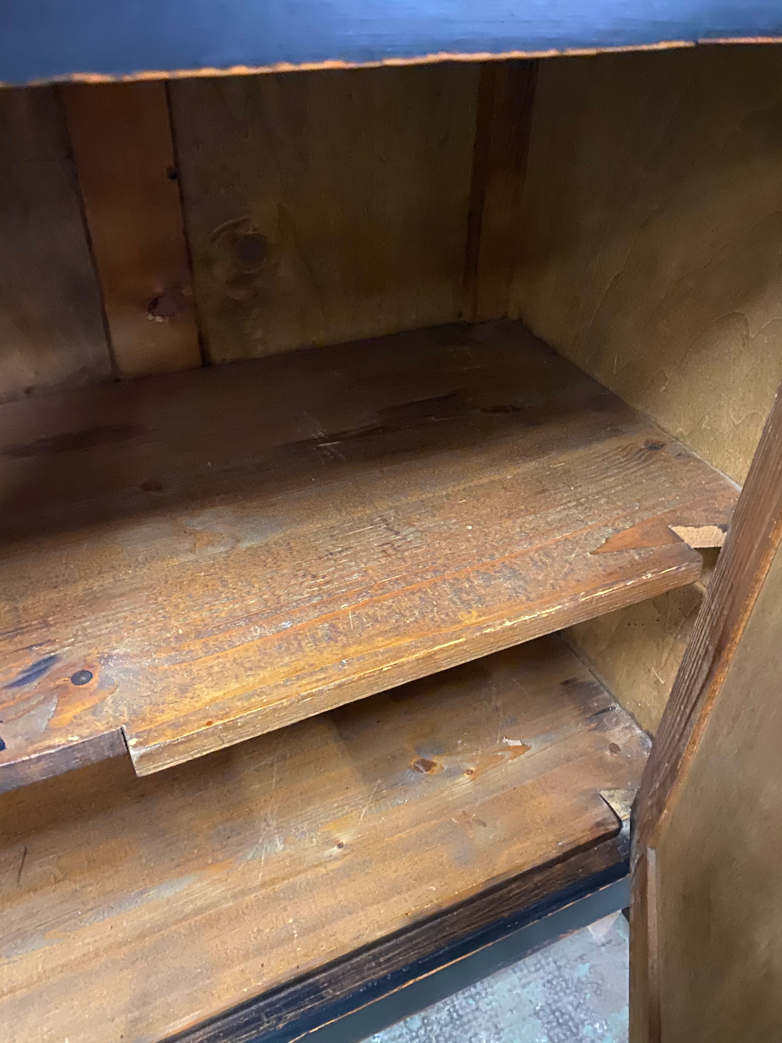 Former parisian black patina side board