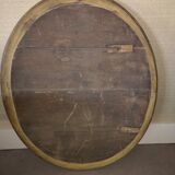 Oval mirror gilded wood - 84x100cm