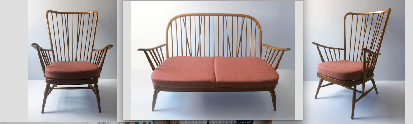 Windsor living room set by Lucian Ercolani for Ercol, 60s