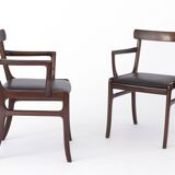 2 Armchairs Vintage 1960s by Ole Wanscher, model Rungstedlund, Danish