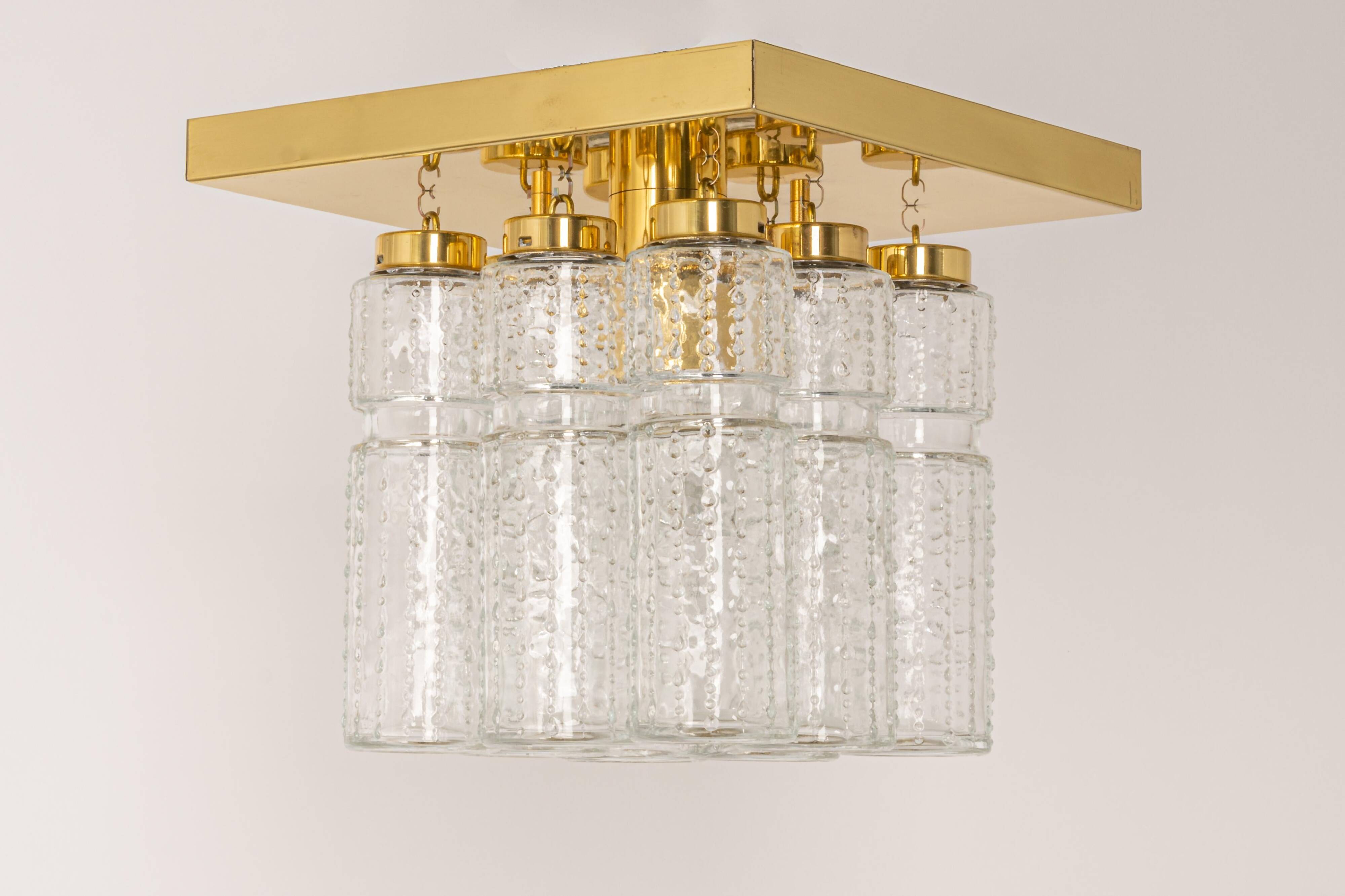 Glass ceiling lights Limburg, Germany, 1970s