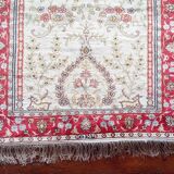 Handmade silk cashmere rug 125x76cm