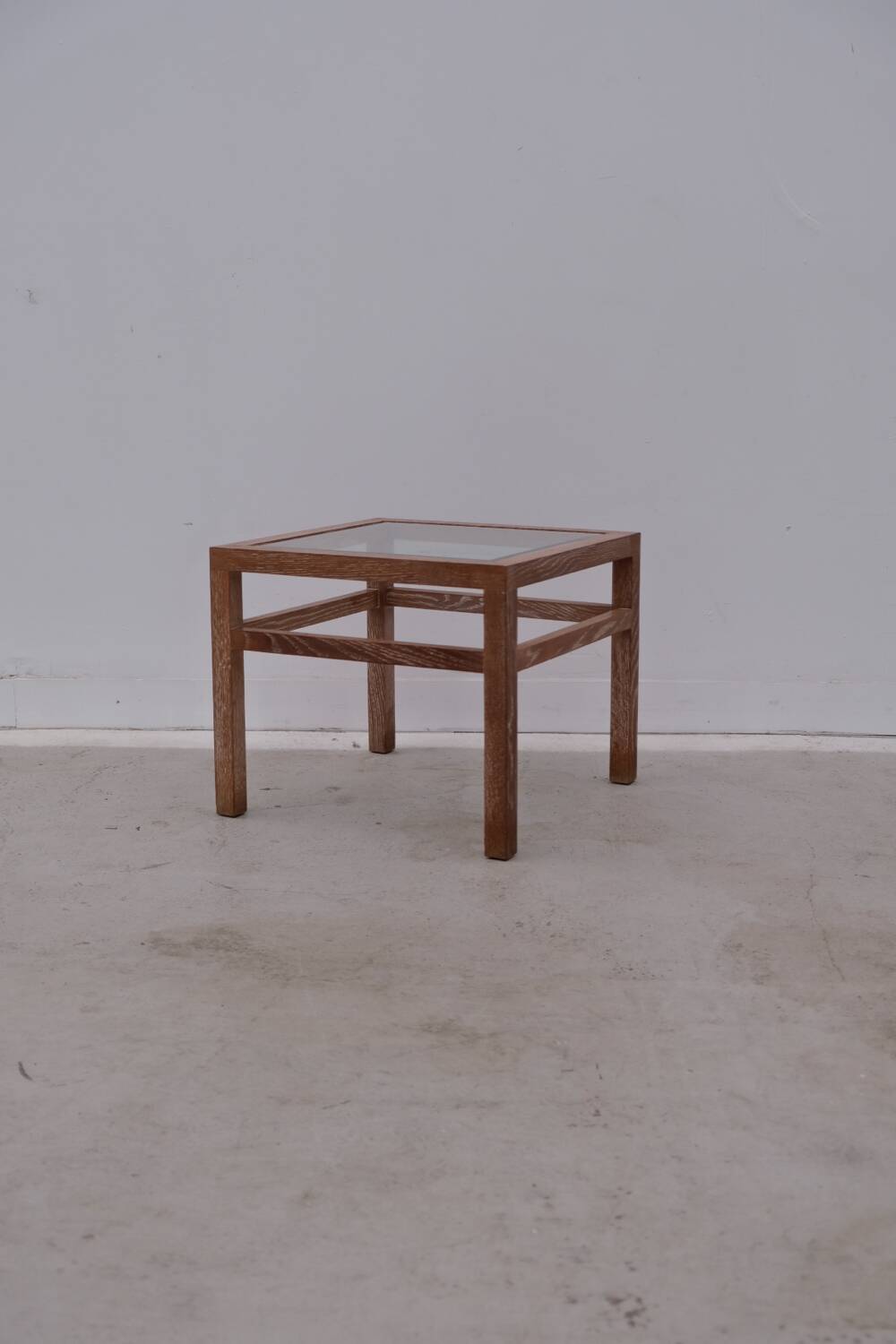 Solid oak coffee table, 1980