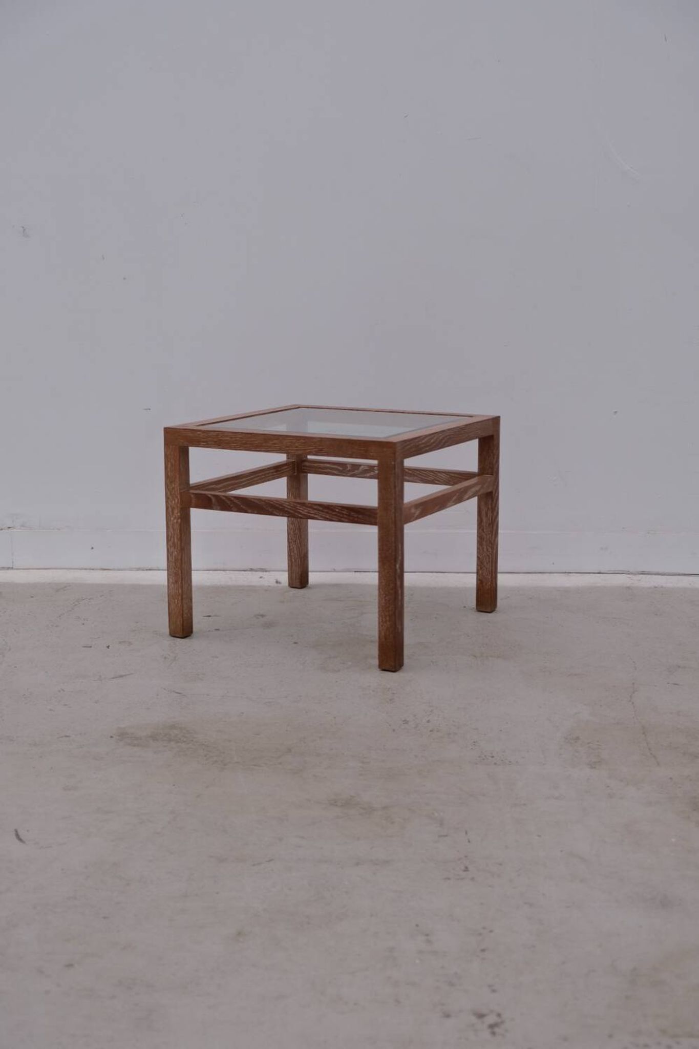 Solid oak coffee table, 1980