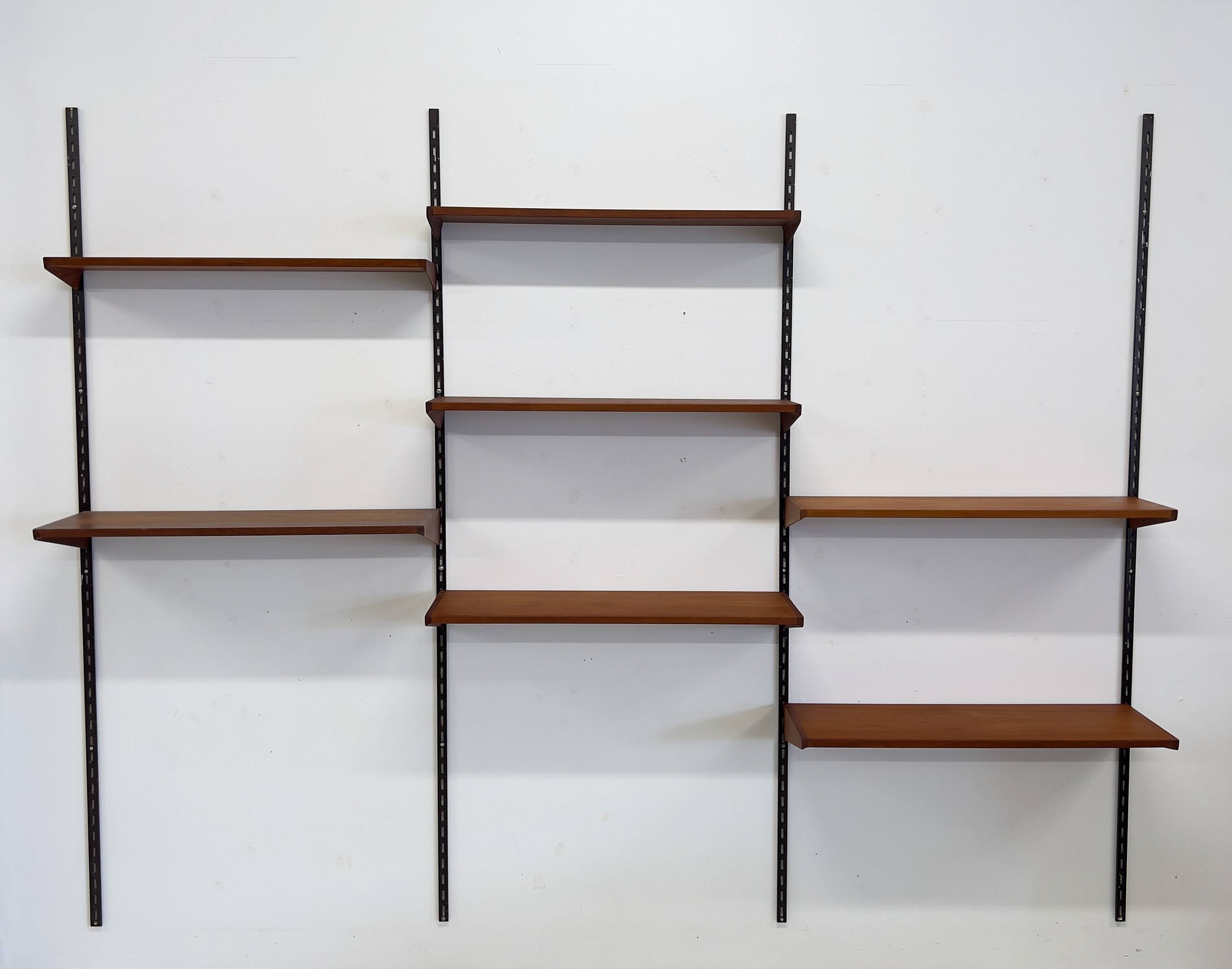 Teak Wall System By Kai Kristiansen for Feldballes.