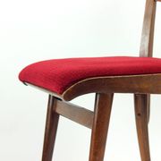 Set Of 4 Dining Chairs In Oak & Walnut, Czechoslovakia 1960s